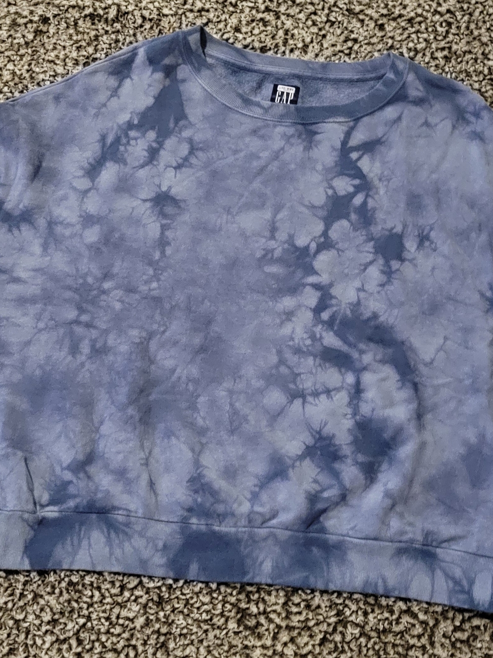 GAP Blue Tie-Dye Crewneck Sweatshirt - SZ SP  NWOT